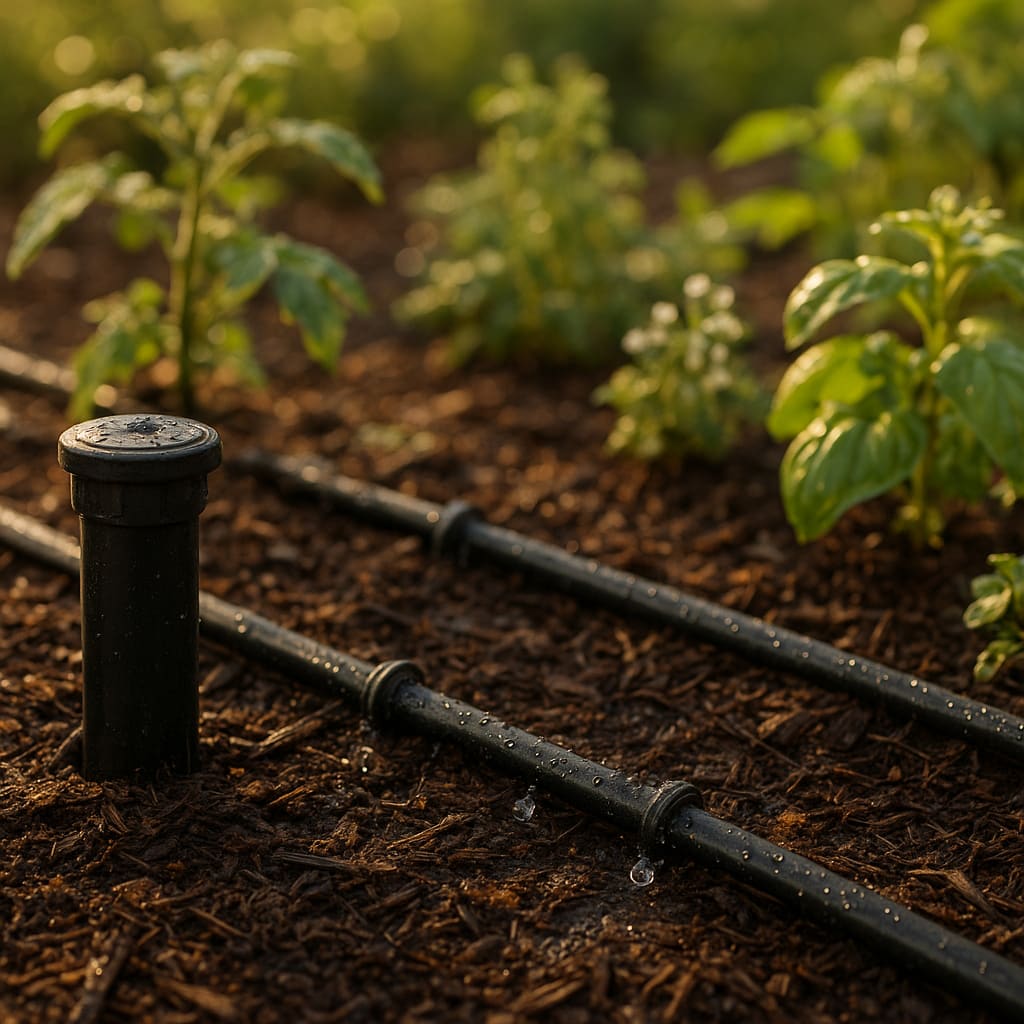 Bewässerungssystem im Garten